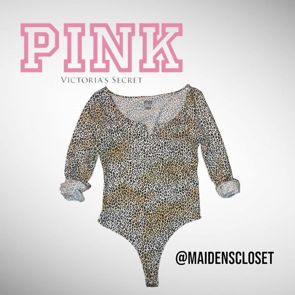 Victoria Secret PINK Leopard Print Bodysuit - Picture 8 of 14